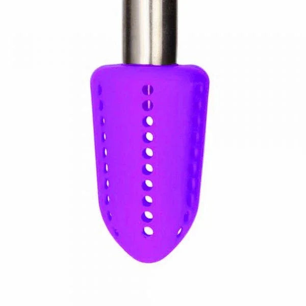 Dum Siliconen Diffuser paars - waterpijp accessoire met binnenkant diameter 2 cm