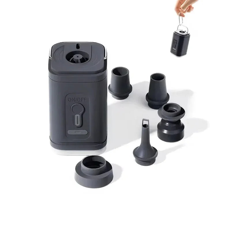 DUM Square shisha pomp alle vijf accessoires uitgestald