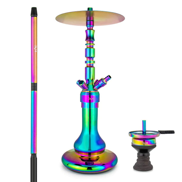 Dum SS23 Ragnarok Rainbow waterpijp volledig overzicht - kleurrijke RVS rookkolom shisha