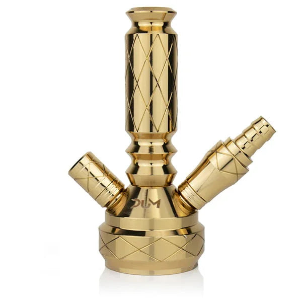 Dum SS30 2.0 Gold rookkolom 18.8 roestvrij staal gouden gravure waterpijp