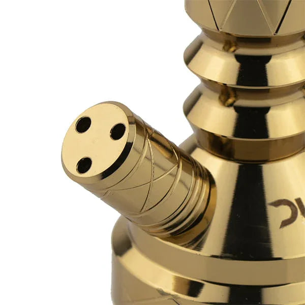 Dum SS30 2.0 Gold shisha adapter detail roestvrijstaal goud