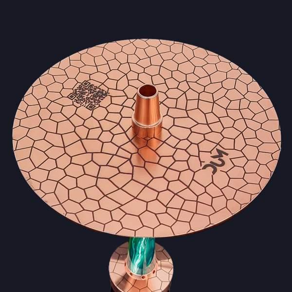 Dum SS69 Kazan Large Gold shisha met asbak accessoire - stijlvolle combinatie