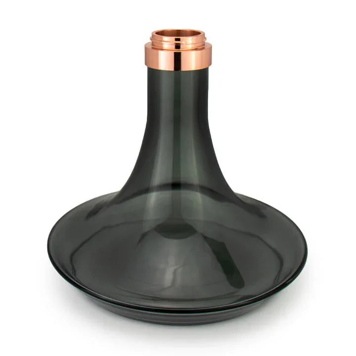 Dum SS71 Big Buffer Gold waterpijp met Hot Screen tabakskop en siliconenslang