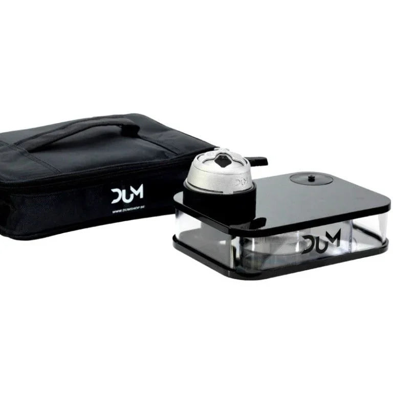 Dum Travel Box Zwart - complete shisha set in koffermodel, vooraanzicht