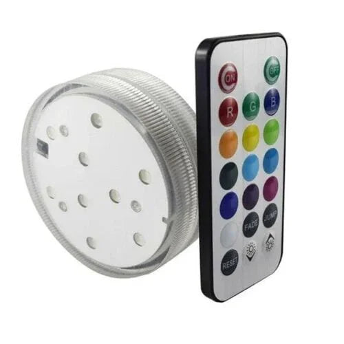 Dum Travel Box Zwart met LED-verlichting aan in de vaas - sfeervolle shisha