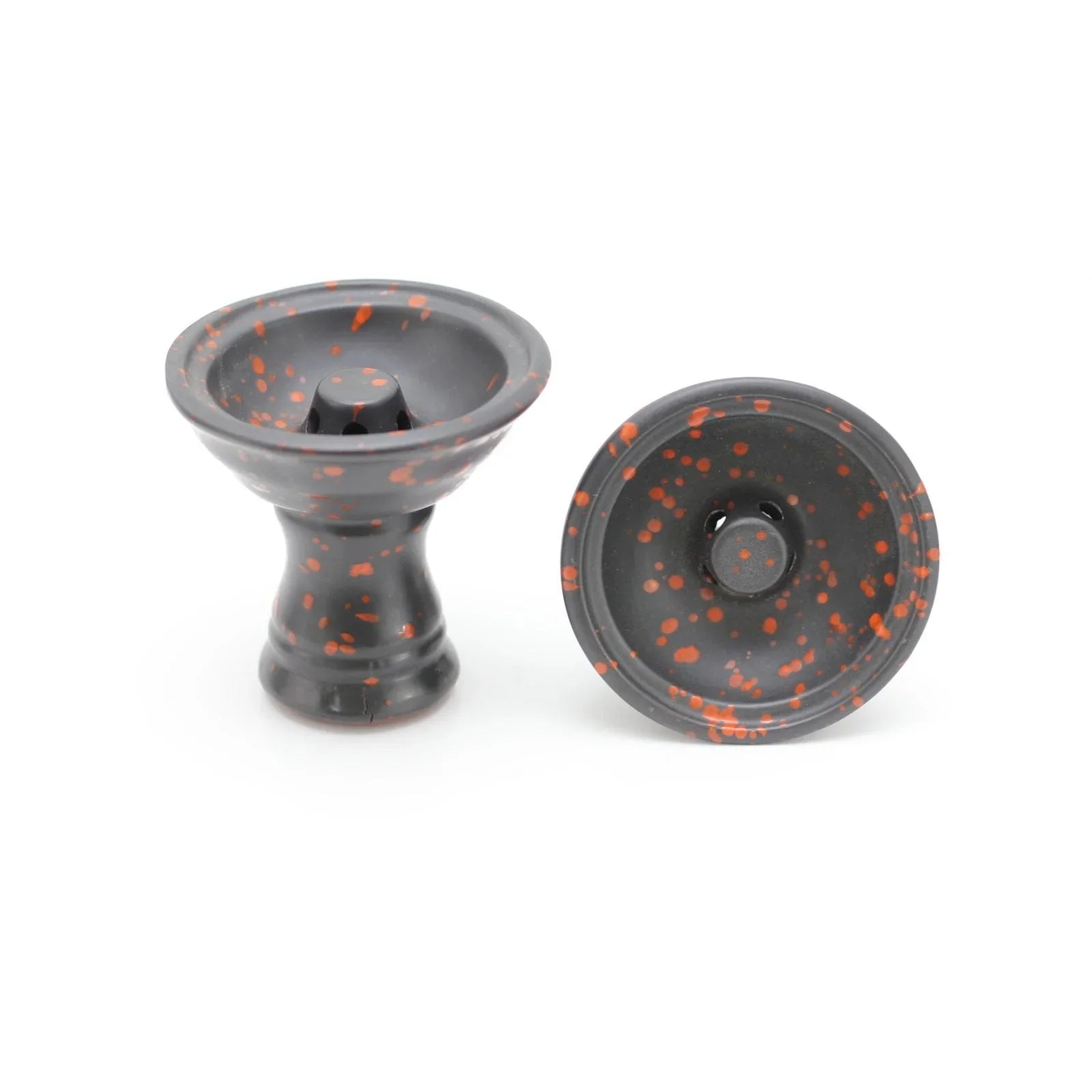 Dum Vortex shisha tabakskop oranje - terracotta met vortex-ontwerp