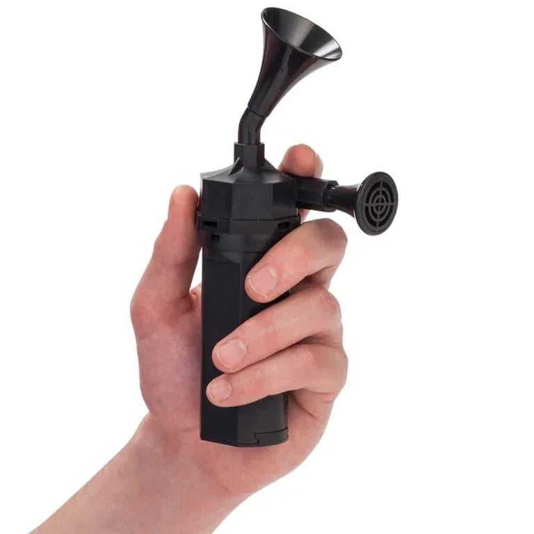 Dum Waterpijp Mini Pomp Practice met shisha slang aansluiting - zijaanzicht