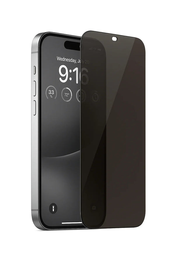 Exclusive iPhone 15 Pro Max privacy screenprotector van gehard glas met anti-kijk filter