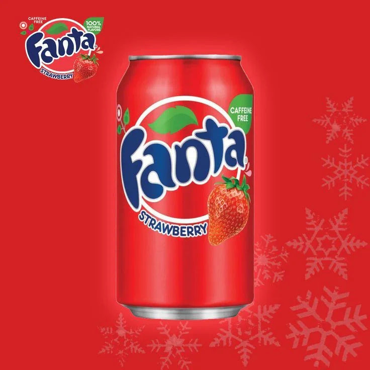 Fanta Strawberry USA frisdrank - zoete aardbei importdrank uit Amerika 355ml