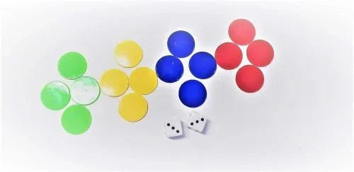 Glazen Ludo bordspel groot formaat 44 cm compleet