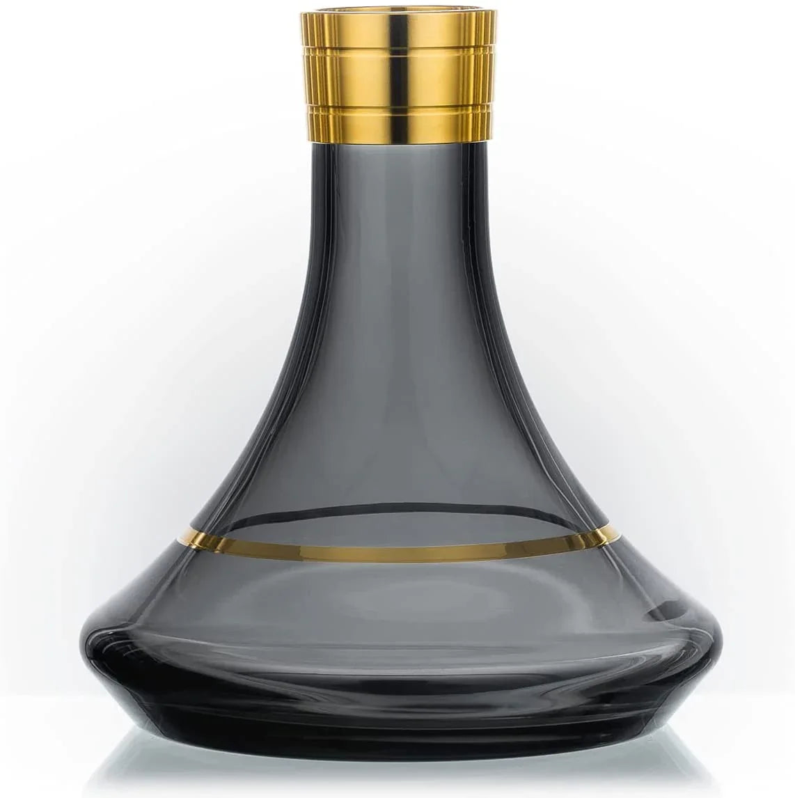 Glazen waterpijp vaas van de Aladin MVP 360 Limited Edition Gold Zwart met inkepingen