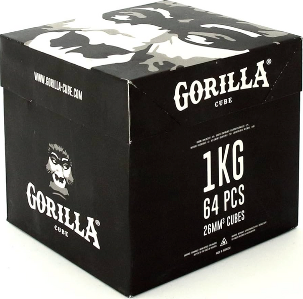 Gorilla kolen 26mm 1KG - natuurlijke kokosnoot waterpijp kolen in kubusvorm