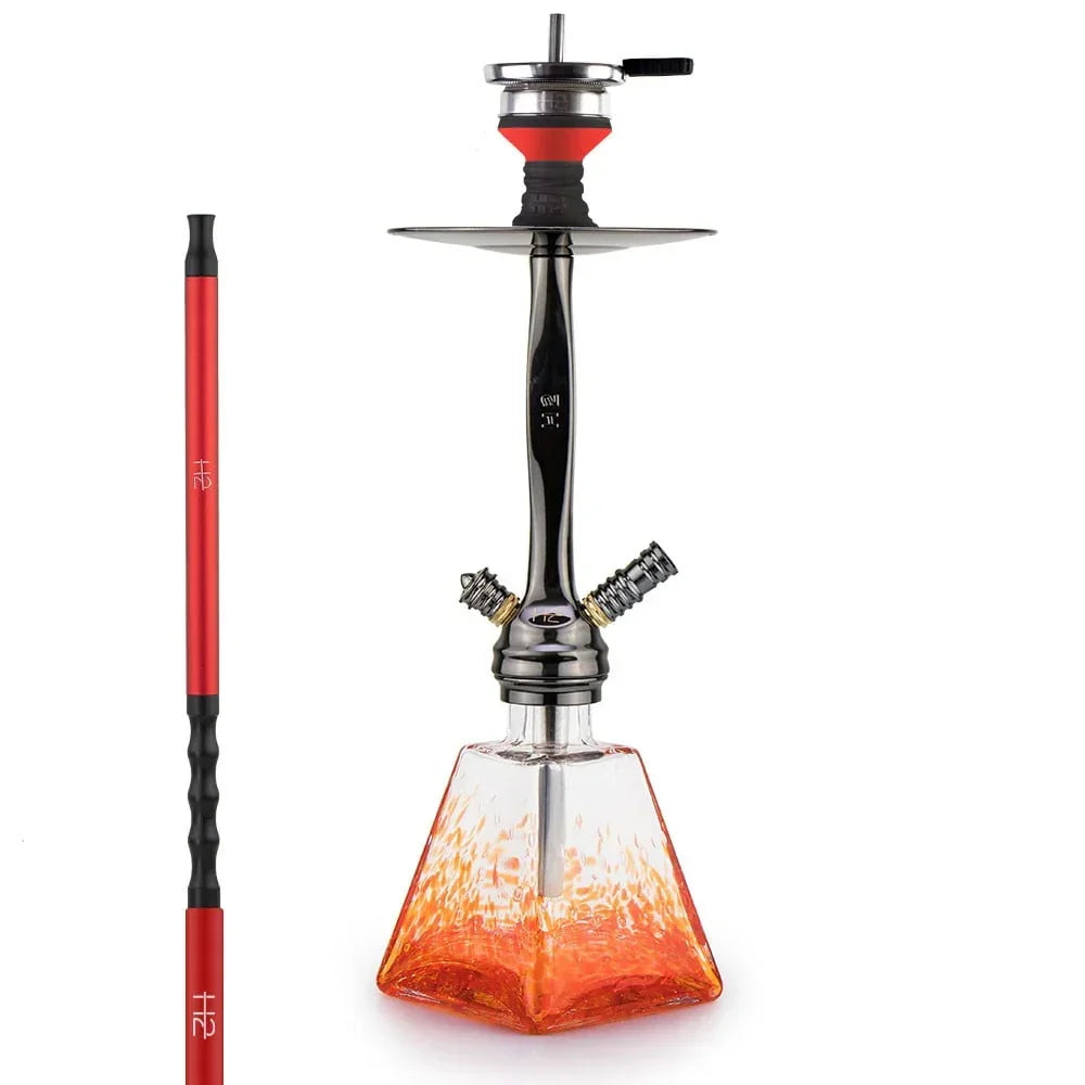 H2 038 We Can Do It rode shisha - complete waterpijp set met Soft Touch slang en hot screen