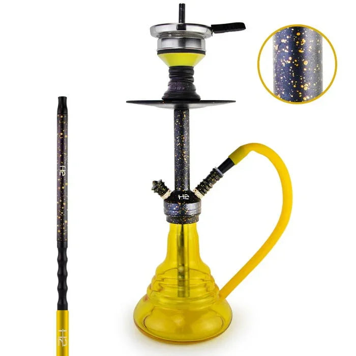 H2 352 Camouflage waterpijp goud - complete shisha set met Dum Brohood tabakskop