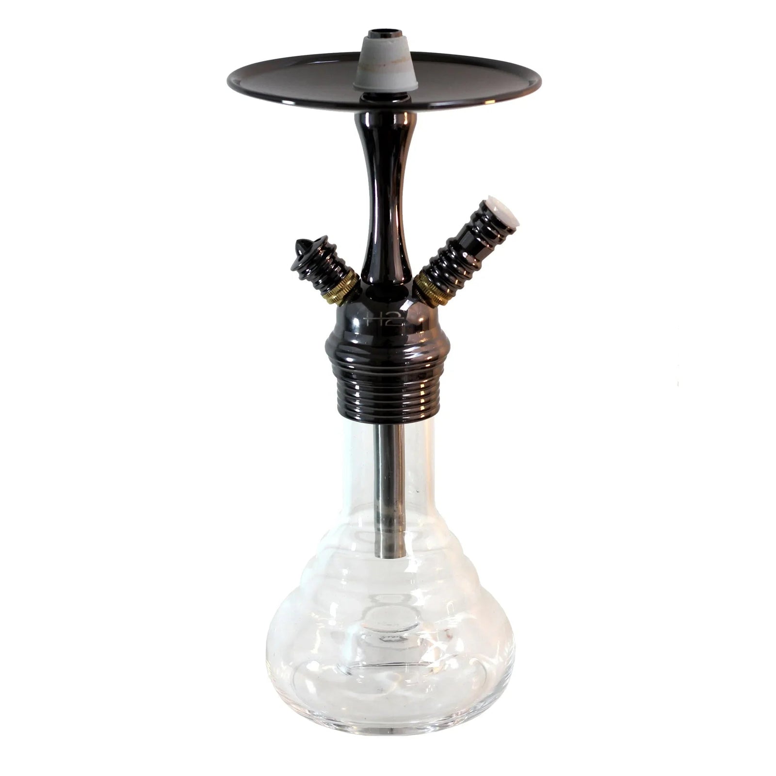 H2 760 Tiny Waterpijp transparant, compacte shisha met glazen vaas