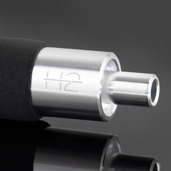 H2 Ijsslangen Handvat eindstuk - mondstuk uiteinde aluminium shisha handvat