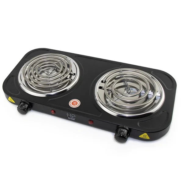 H2 Kolenbrander 2500 Watt - detail thermostaatknop elektrische shisha kolenbrander