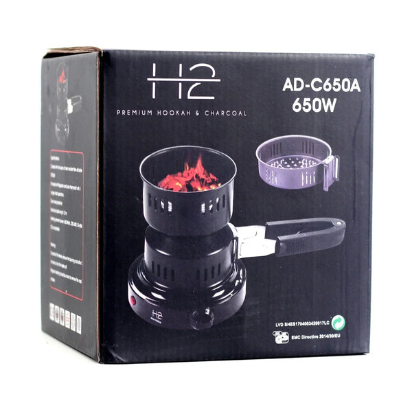 H2 Kolenbrander Casserole 650 Watt - elektrische kolenverhitter voor waterpijp kolen