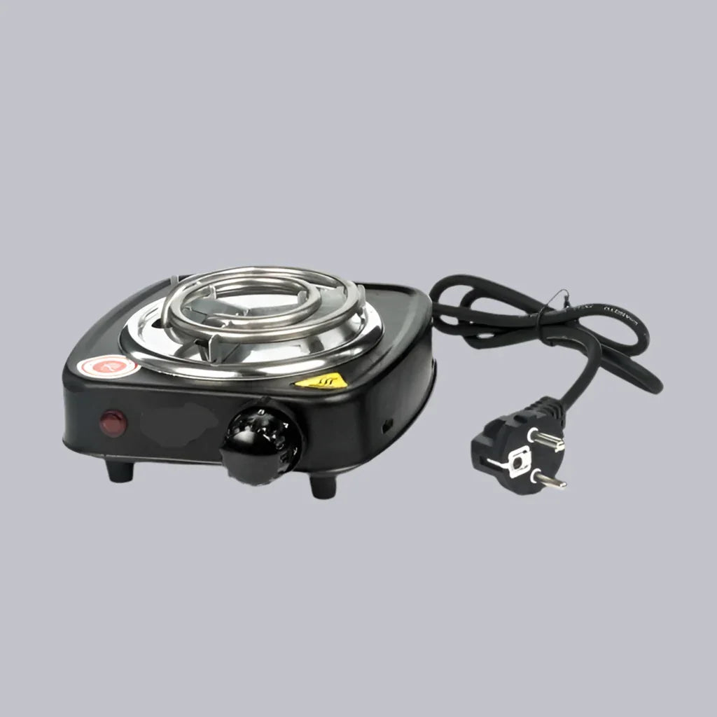 Hot plate kolenbrander 500W met metalen spiraal voor waterpijp kolen