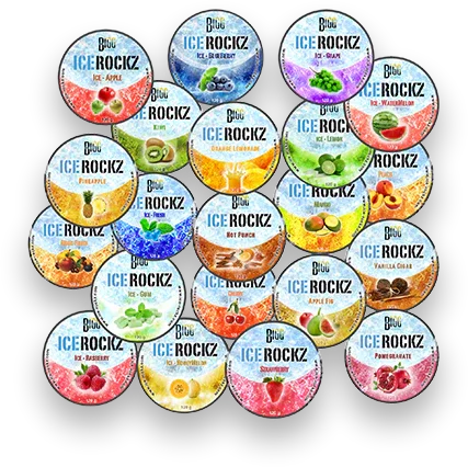 ICE ROCKZ Bigg Ice Rockz assortiment met Cherry Lemonade - shisha steam stones overzicht
