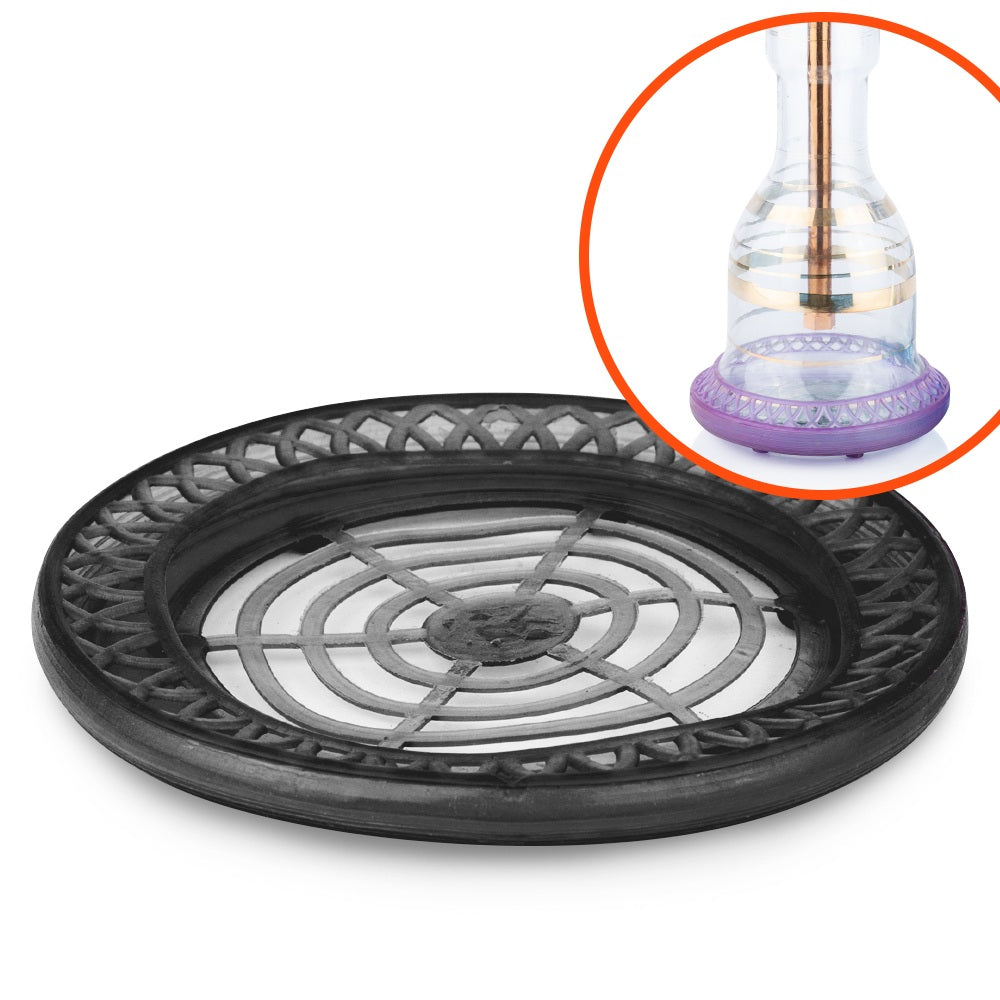 Khalil Mamoon Bowlschoner Black zwarte siliconen beschermring onder shisha vaas