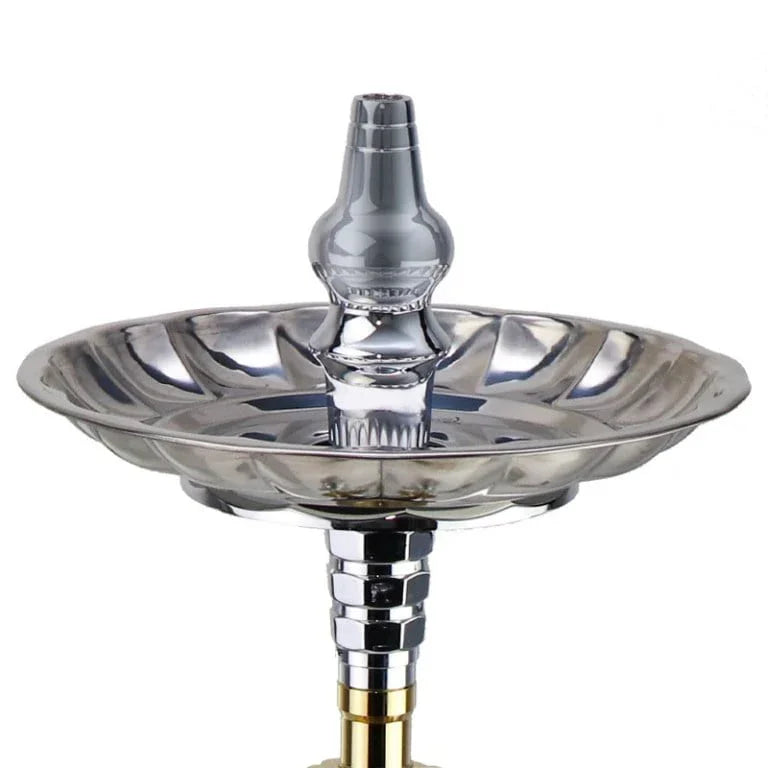 Khan Al Khalily Panoramix B Egyptische shisha in klassieke uitvoering met assiette