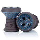 KS Appo Lava Edition Blue shisha tabakskop - handgemaakte waterpijp kop met klei-steenformule uit Duitsland