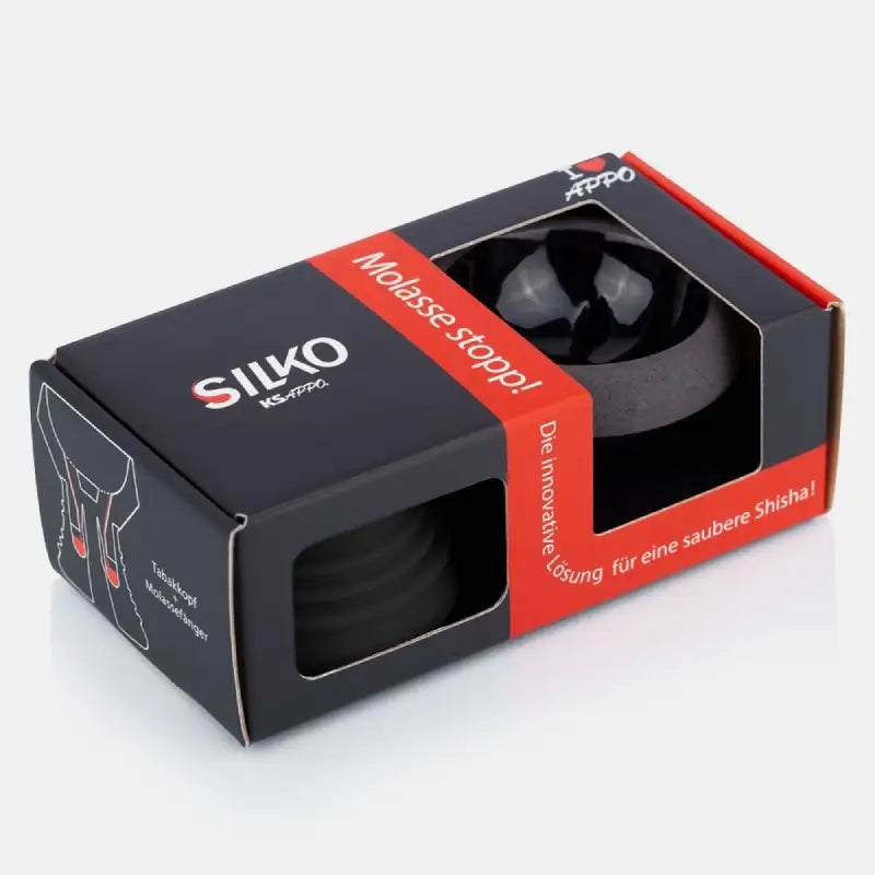 KS APPO Silko Shiny Black materiaaldetail, zwart hoogglans glazuur op steen-klei formule en siliconen basis