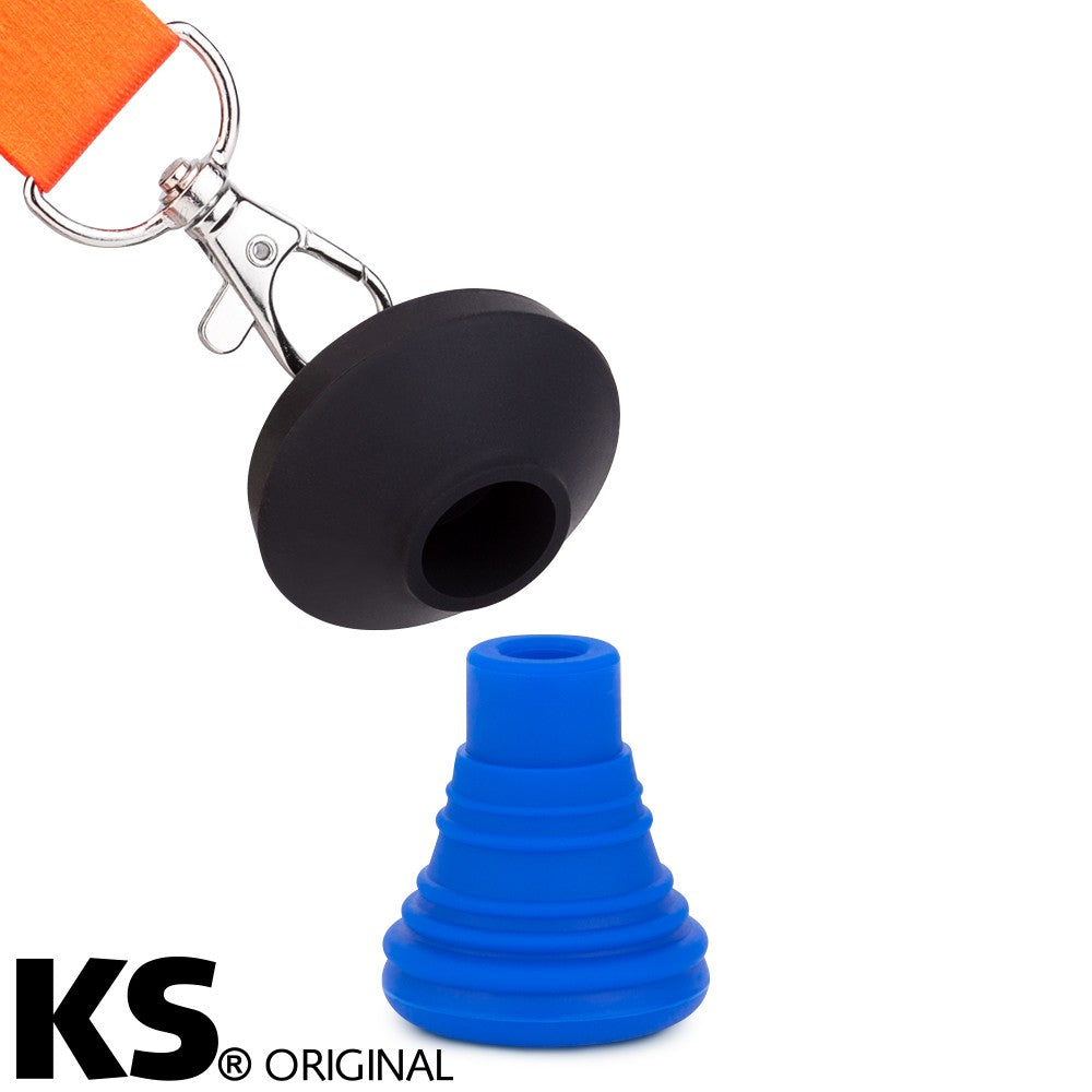 KS Hygiene mondstuk Appolino blauw met draagkoord - persoonlijk waterpijp mondstuk van KS Original