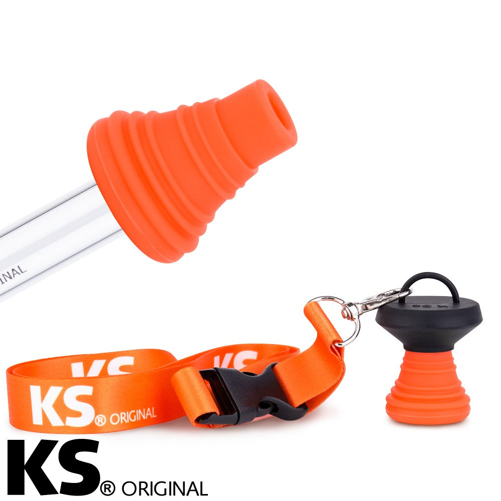 KS Hygiene Mondstuk Appolino oranje - herbruikbaar shisha mondstuk van KS Original voorkant