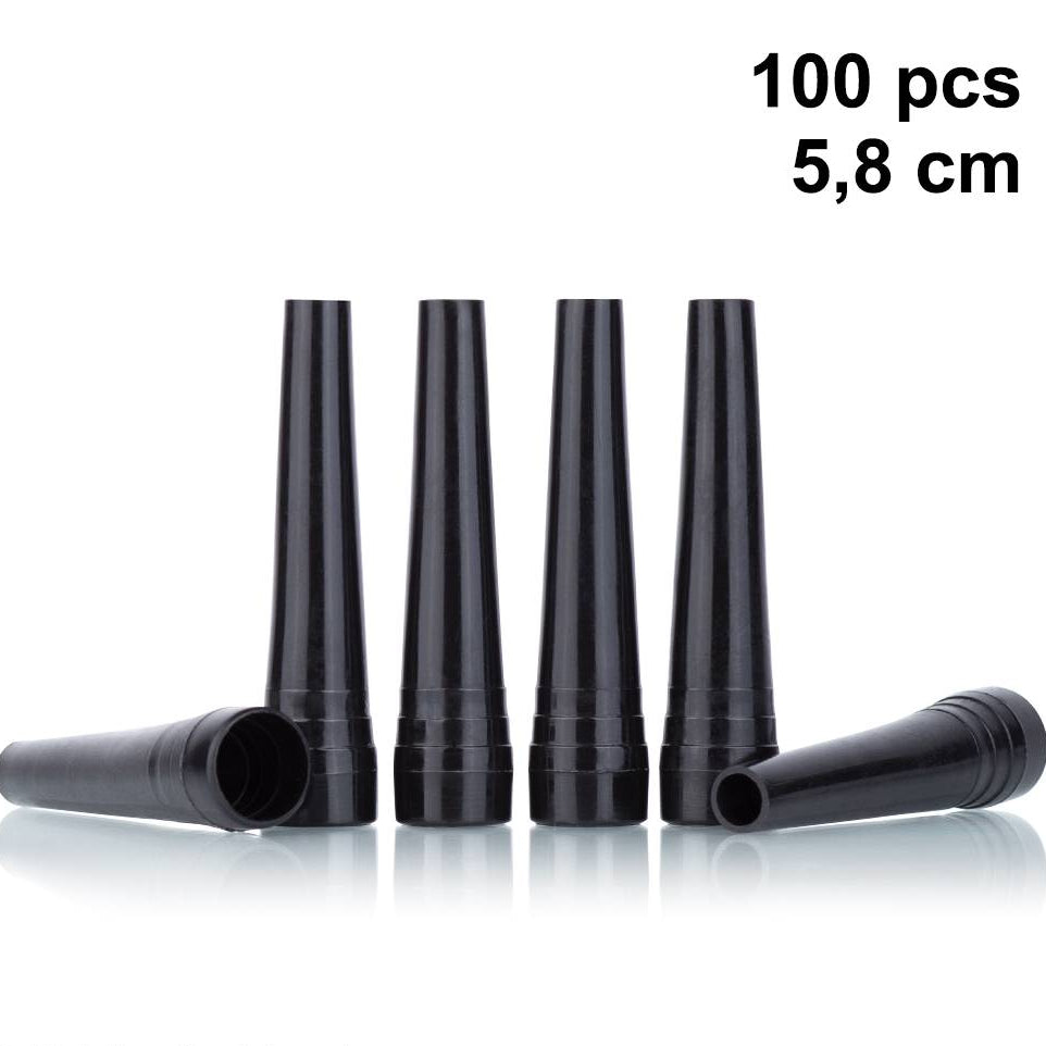 KS Original hygiënische zwarte shisha mondstukken 100 stuks individueel verpakt voor waterpijp slang