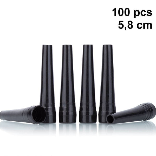 KS Original hygiënische zwarte shisha mondstukken 100 stuks individueel verpakt voor waterpijp slang