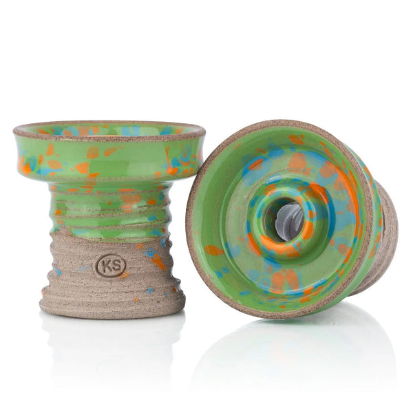 KS Player Phunnel Tabakskop van keramiek - keramische shisha tabakskop met phunnel design van KS Original