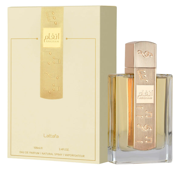 Lattafa Angham Unisex Eau de Parfum - oriëntaalse geur met oudh, muskus en jasmijn voor mannen en vrouwen
