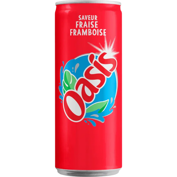 Oasis Fraise Framboise fles - frisse fruitdrank met aardbei en framboos smaak