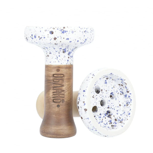 Oblako Bowl Killer Wit keramische waterpijp tabakskop, handgemaakt in Rusland, strak wit design