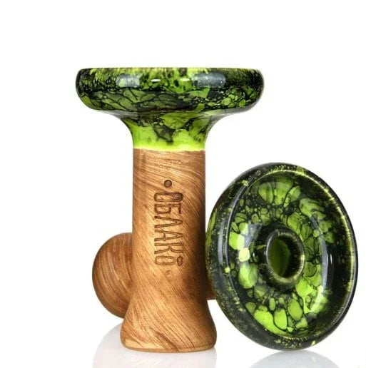 Oblako Bowl Phunnel L Groen - keramische waterpijp tabakskop handgemaakt