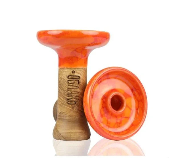 Oblako Bowl Phunnel Large tabakskop oranje - handgemaakte keramische waterpijp kop