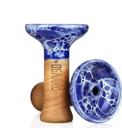 Oblako Bowl Phunnel M Medium blauw - keramische waterpijp tabakskop met phunnel gat