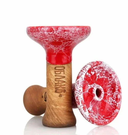Oblako Bowl Phunnel M Rood - keramische shisha tabakskop met phunnel-ontwerp