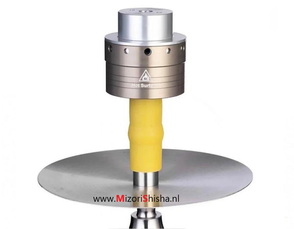 Oduman Carbo One heat management device op waterpijp tabakskop - shisha accessoire metallic bronze