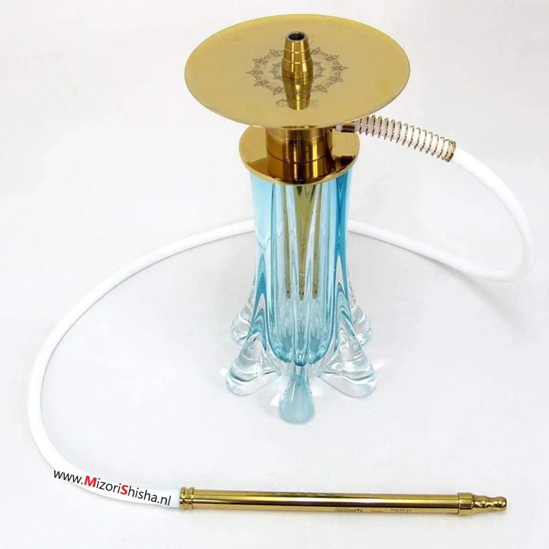 Oduman Dream M2 blauw complete shisha set met diffuser en anti-knik slang