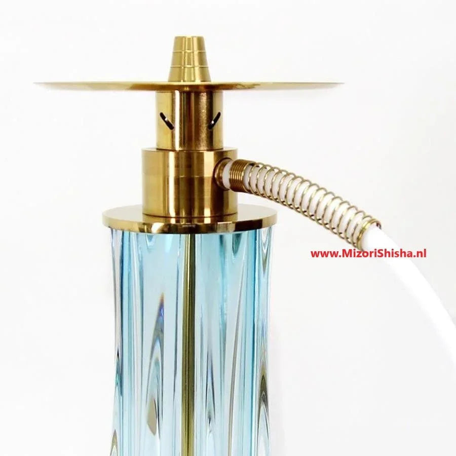Oduman Dream M2 shisha blauw met siliconen waterpijp slang en edelstalen mondstuk