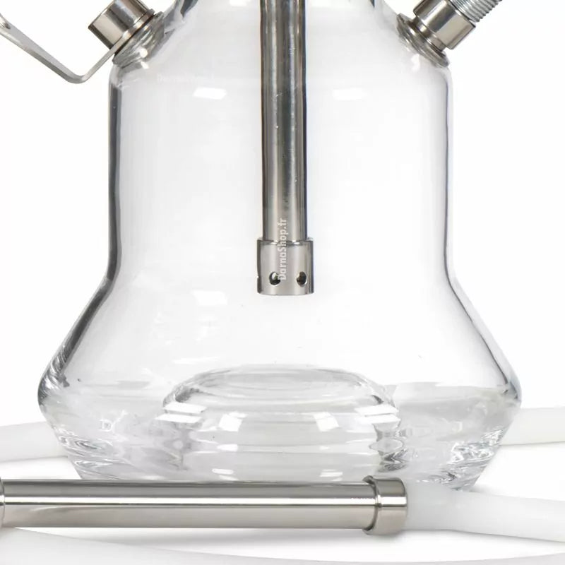 Oduman N4 shisha vaas - heldere borosilicaatglas vaas van de N4 Clear Glass waterpijp