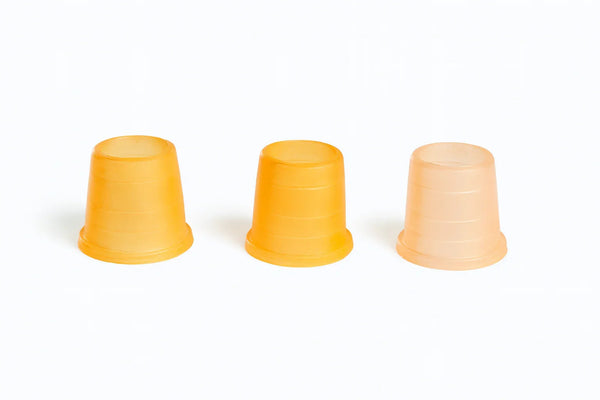 Oranje siliconen tabakskop rubber van Khalil Mamoon voor een luchtdichte shisha afdichting