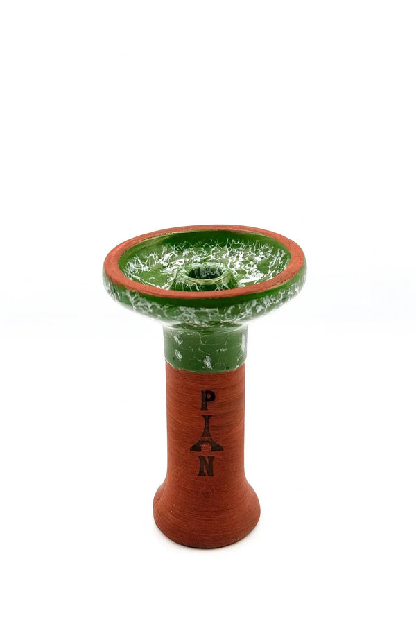 Panama Hookah Phunnel tabakskop in glanzend groen keramiek voor shisha en waterpijp