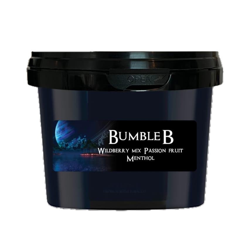 Paradise Bumble B 200g steam stones with wild berries, passion fruit and menthol, tub with a blue planet