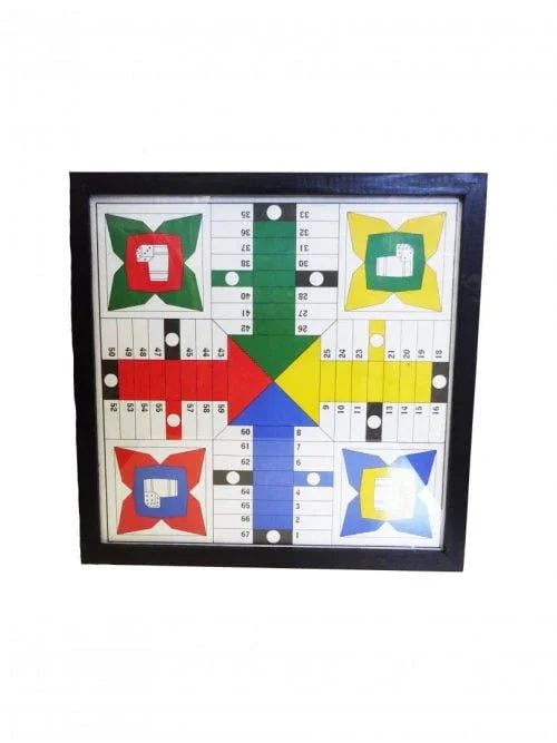 Parchi Patchi Parchee bordspel fiches en dobbelsteen set - vervanging voor Ludo en Pachisi speelstukken
