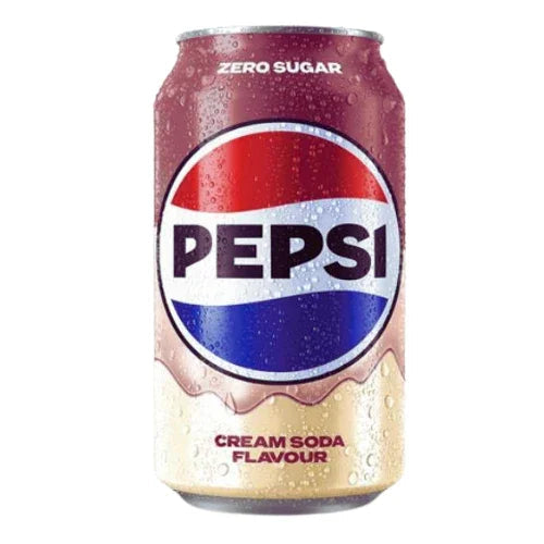 Pepsi Cream Soda 330ml blikje - Amerikaanse frisdrank met romige vanillesmaak