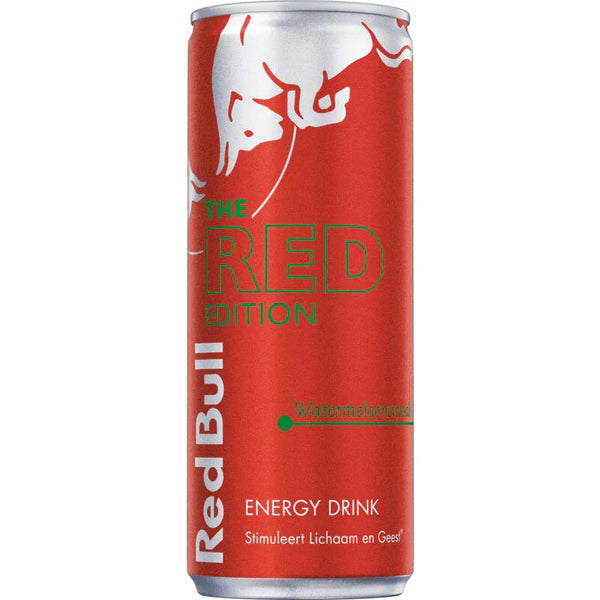Red Bull Red Edition 250ml blikje met watermeloensmaak - fruitige energy drink
